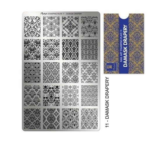 Plaque stamping 11Moyra Damask Drapery
