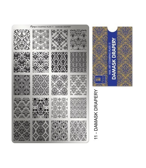 Plaque stamping 11Moyra Damask Drapery