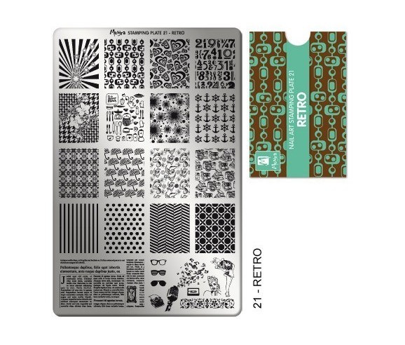 3pcs Multi Elements Blue Film Nail Art Stamping Plates 12x6cm Diy