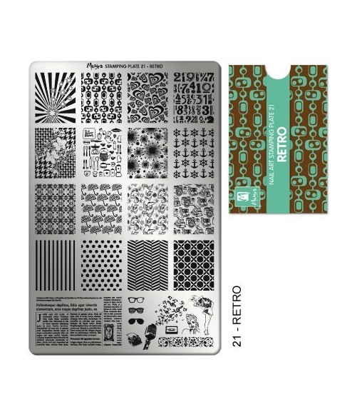 Plaque stamping 21 Moyra RETRO