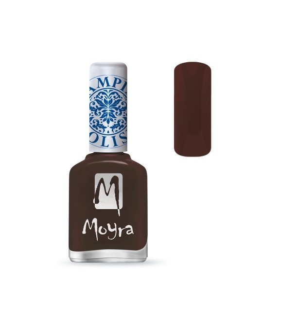 Vernis stamping marron pour ongle