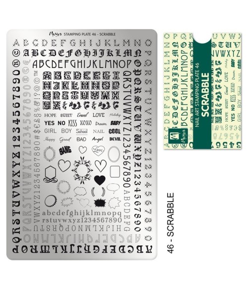 Plaque stamping 46 Moyra SCRABLE