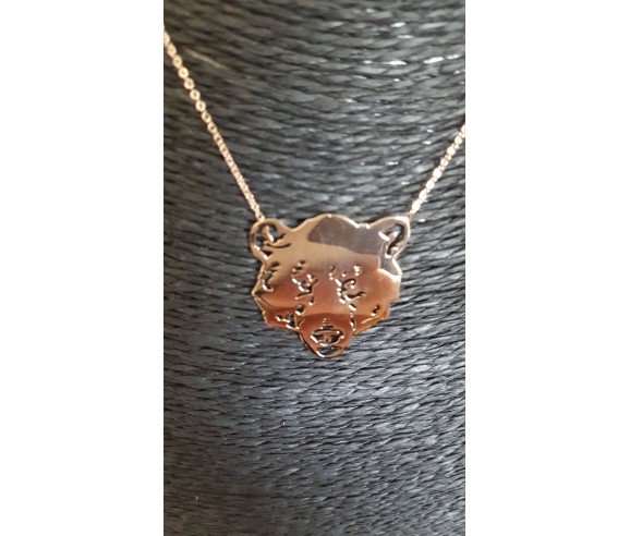 Collier Médaille Ours 