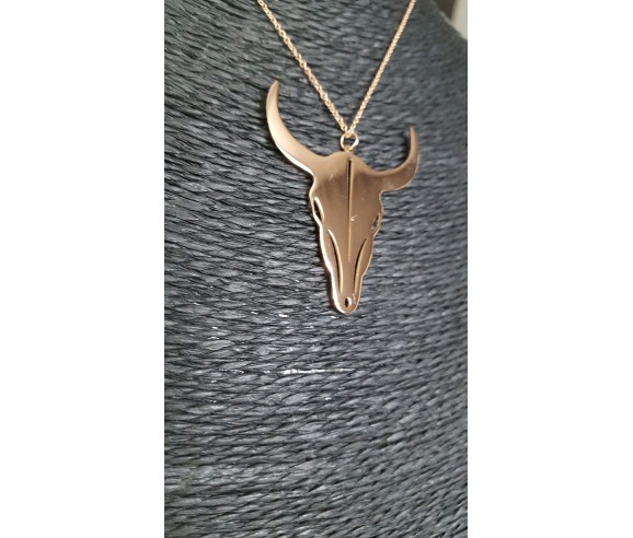 Collier Médaille Taureau
