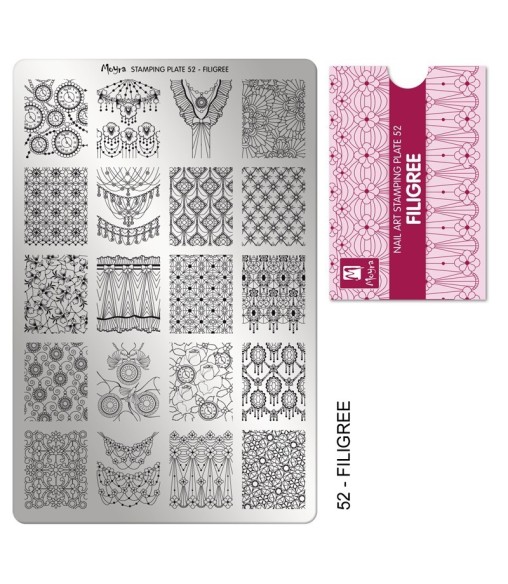 Plaque stamping 52 Moyra FILIGREE