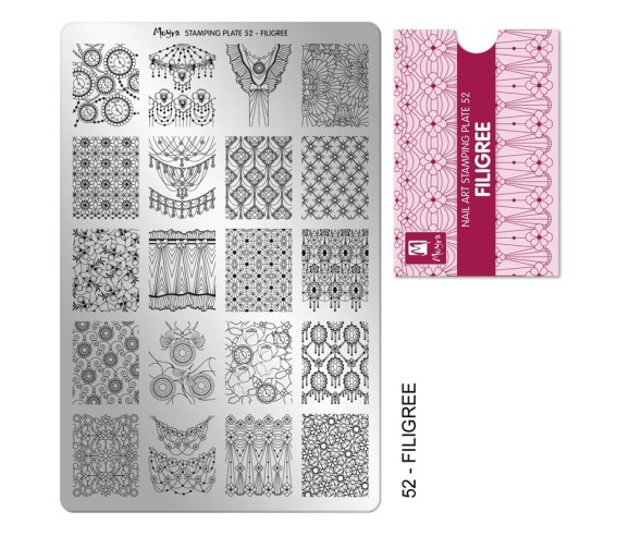 Plaque stamping 52 Moyra FILIGREE