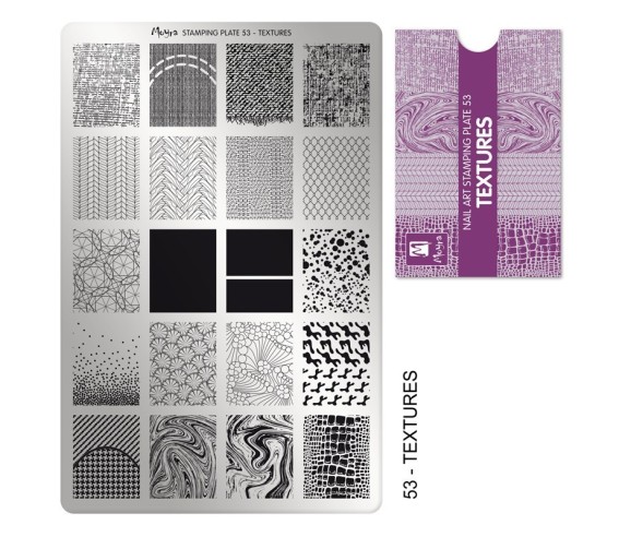 Plaque stamping 53 Moyra Textures