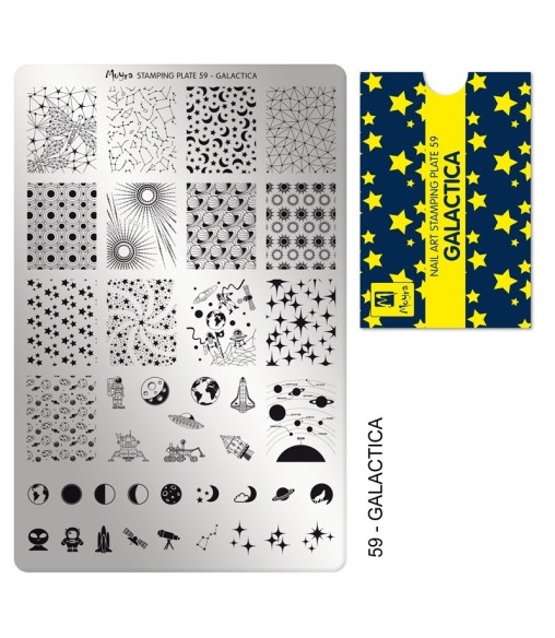 Plaque stamping 59 Moyra GALACTICA