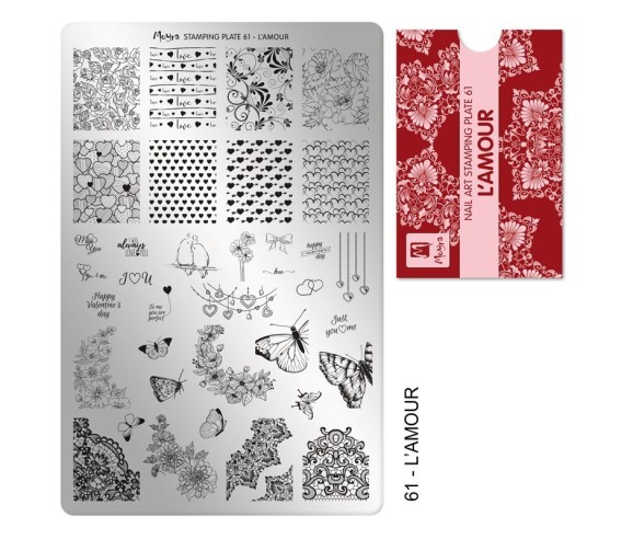 Plaque stamping Moyra 61 AMOUR