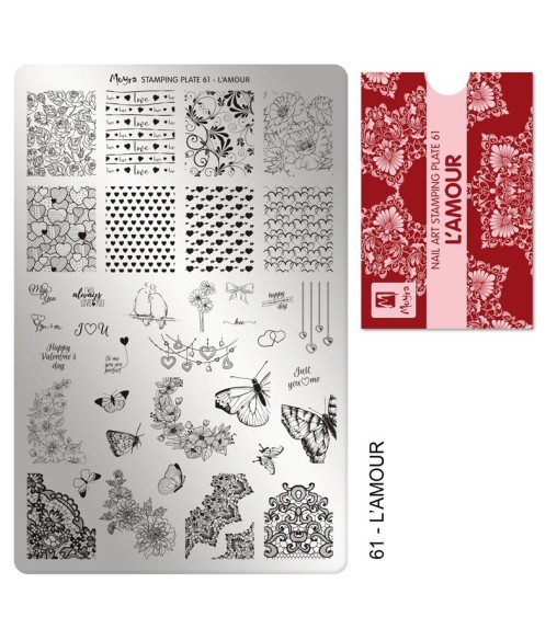 Plaque stamping Moyra 61 AMOUR