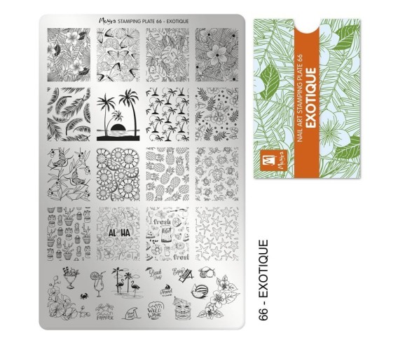 Plaque stamping 66 Moyra EXOTIQUE