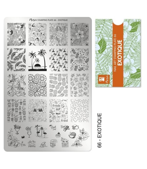Plaque stamping 66 Moyra EXOTIQUE