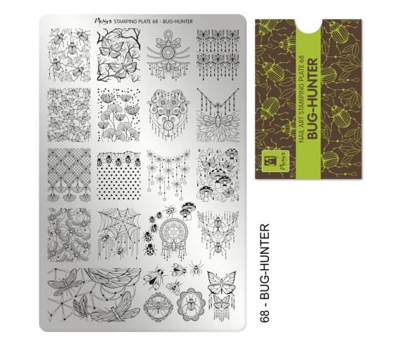 Plaque stamping 68 Moyra BUG HUNTER
