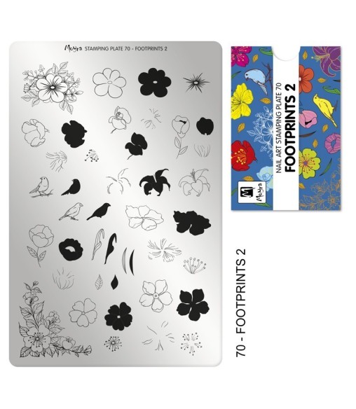 Plaque stamping 70 Moyra FOOTPRINTS 2