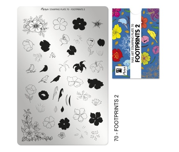 Plaque stamping 70 Moyra FOOTPRINTS 2