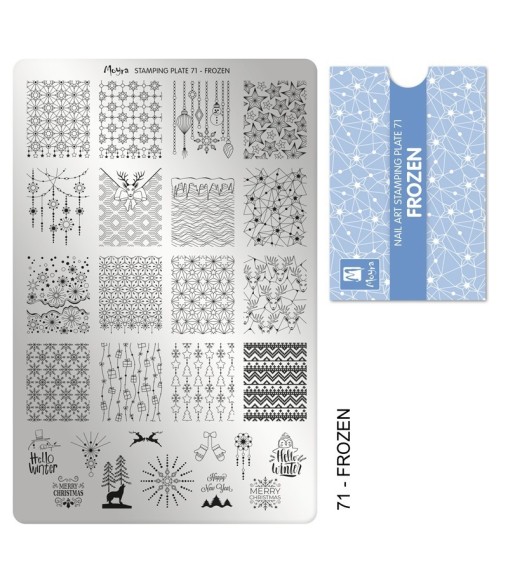 Plaque stamping 71 Moyra FROZEN