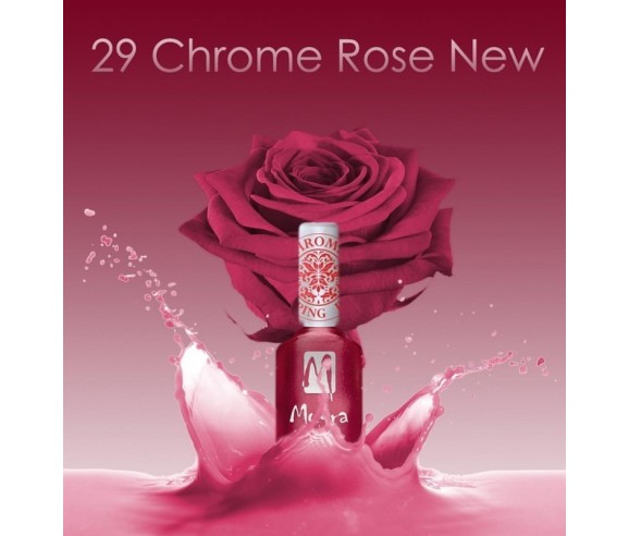 Moyra vernis stamping chrome rose