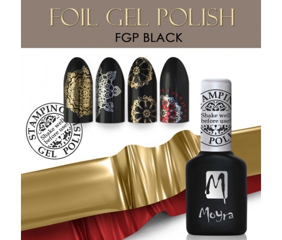 Moyra Stamping Gel Foil Black pour foils