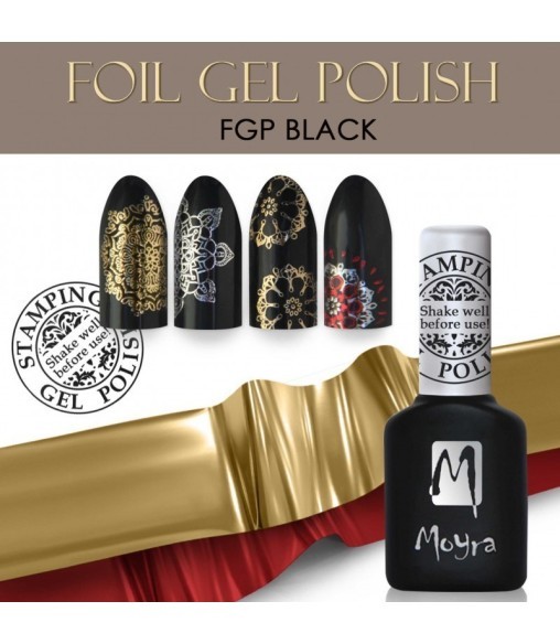 Moyra Stamping Gel Foil Black pour foils Moyra Stamping Gel Foil Black pour foils