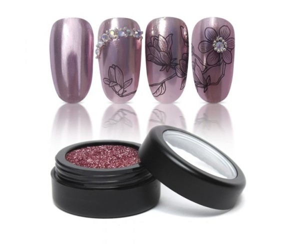 poudre miroir rose gold