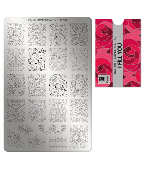 Plaque stamping 45 Moyra I FILL YOU