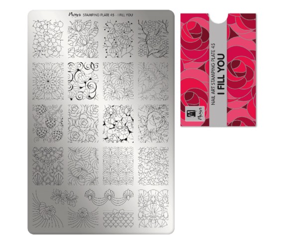 Plaque stamping 45 Moyra I FILL YOU