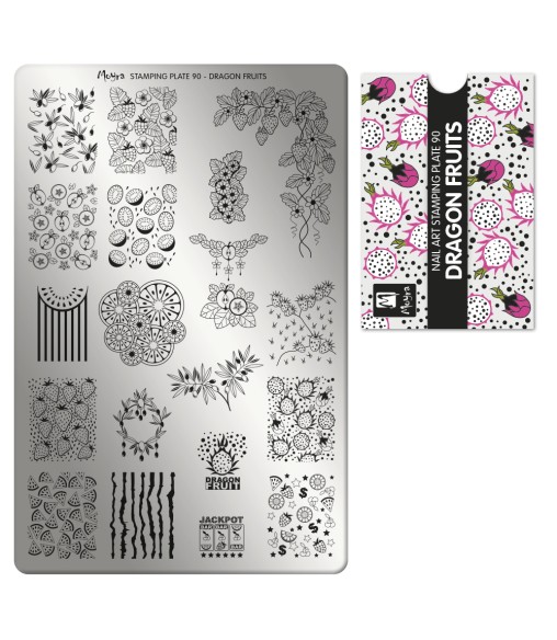 Plaque stamping 90 Moyra Dragon Fruits