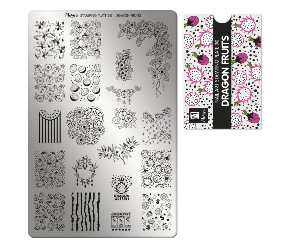 Plaque stamping 90 Moyra Dragon Fruits