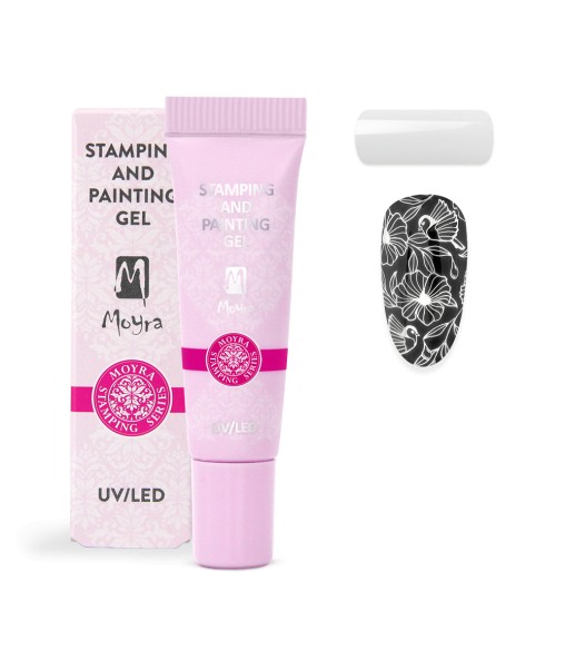 Gel Stamping et de peinture Moyra n ° 01 Blanc 2