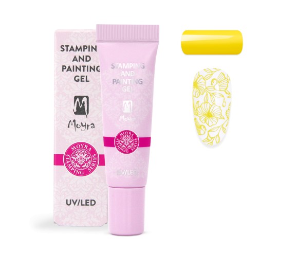 Gel Stamping et de peinture Moyra n ° 02 Jaune