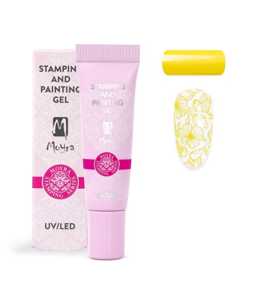 Gel Stamping et de peinture Moyra n ° 02 Jaune