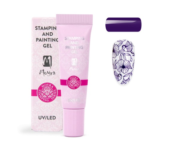 Gel Stamping et de peinture Moyra n ° 05 Violet