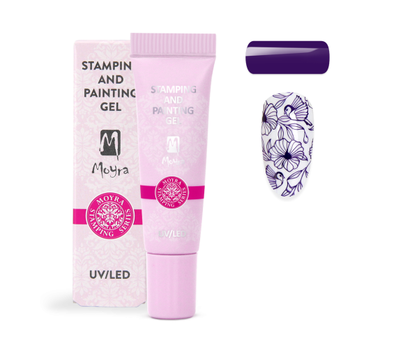 gel paint pour stamping et nail art moyra