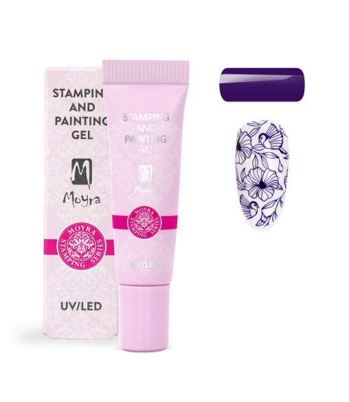 Gel Stamping et de peinture Moyra n ° 05 Violet