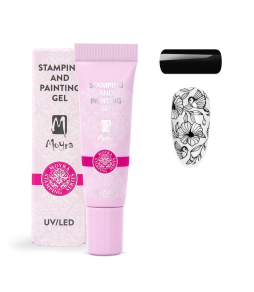 Gel Stamping et de peinture Moyra n ° 07 Noir 2