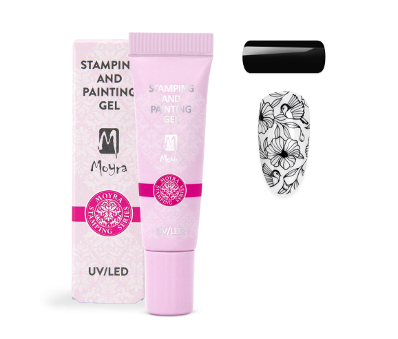 gel paint pour stamping et nail art moyra