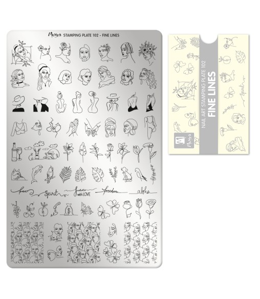 Plaque Stamping Moyra 102 Lignes fines