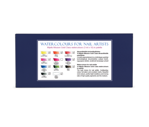 Mini palette d'aquarelle pour ongles