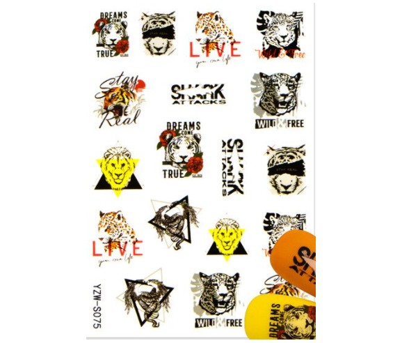 Stickers Animaux tigres