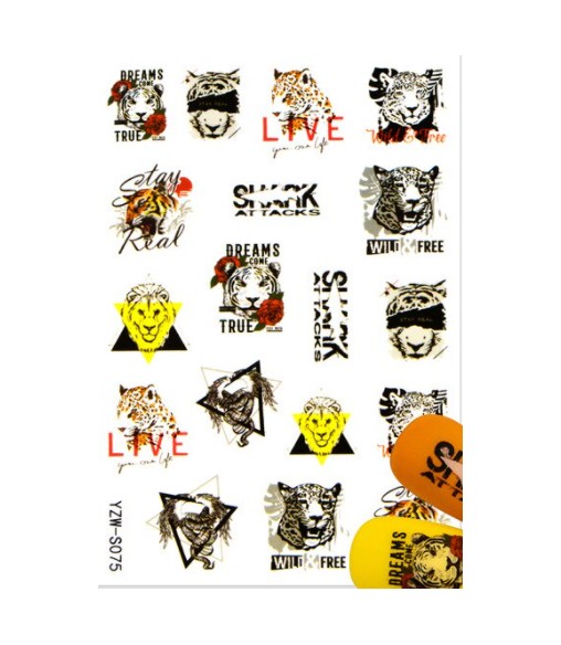 Stickers Animaux tigres