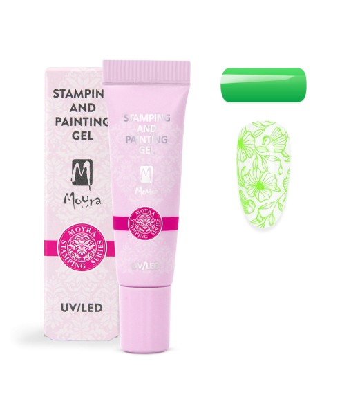 Gel Stamping et de peinture Moyra n ° 09 Vert