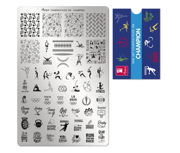 Plaque stamping Moyra 108 Champion