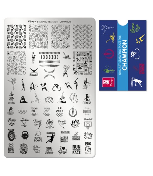 Plaque stamping Moyra 108 Champion