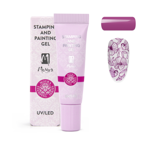 gel paint pour stamping et nail art moyra