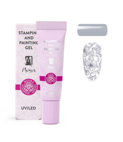Gel Stamping et de peinture Moyra n ° 17 Gris