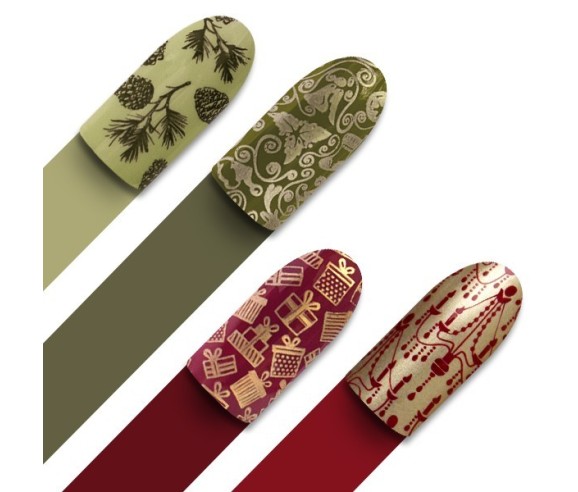 Plaque de stamping Winter is Coming – Motifs fêtes et hiver pour nail