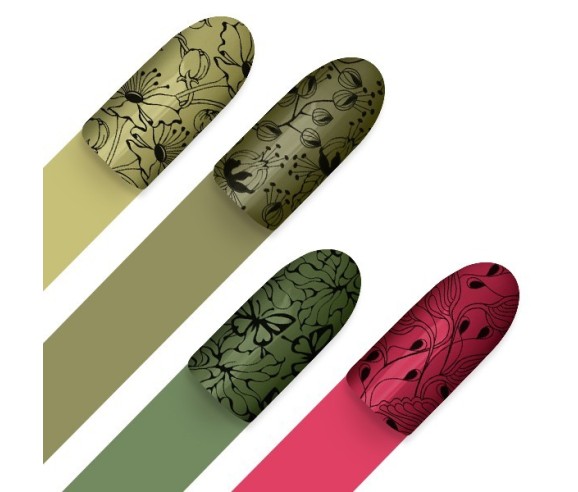 Moyra Plaque stamping  Baroque Garden