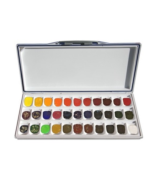 Boite de 33 couleurs aquarelle Mijello