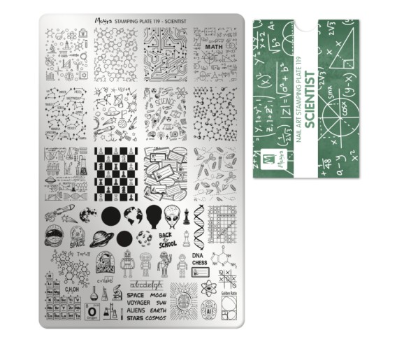 Plaque stamping Moyra 119 Scientist