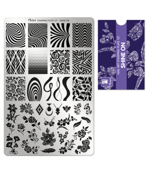 Plaque stamping aux motifs abstraits Moyra